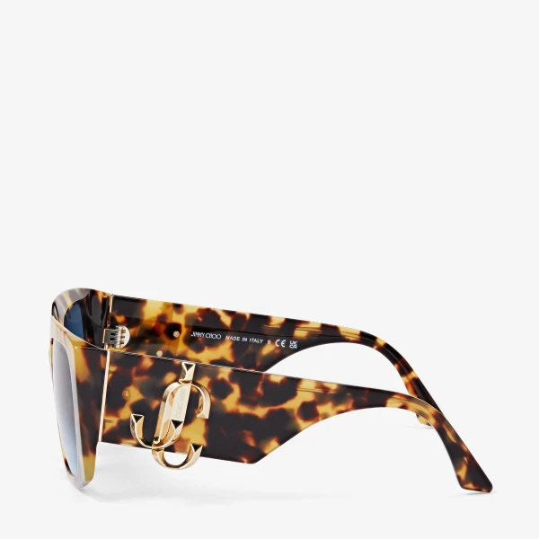 Gradient Blue Jimmy Choo Ariana Sunglasses, view 3 | Sunglasses