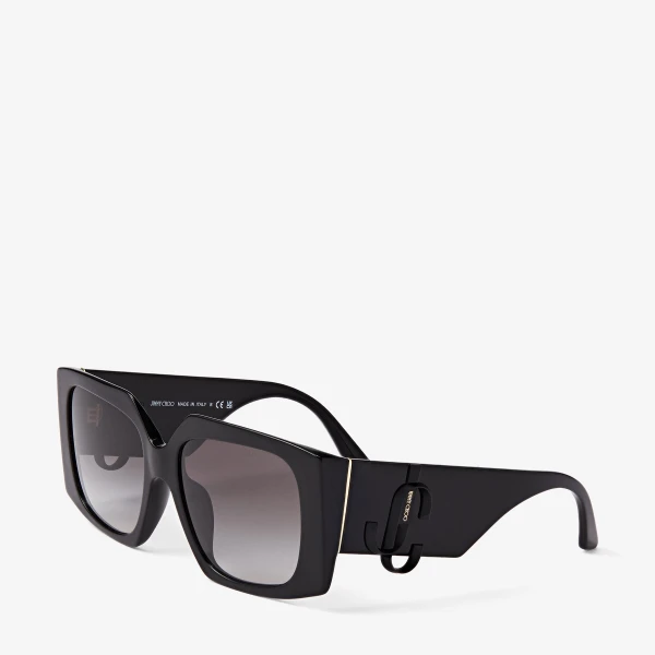 Gradient Grey Jimmy Choo Ariana Sunglasses, view 2 | Sunglasses