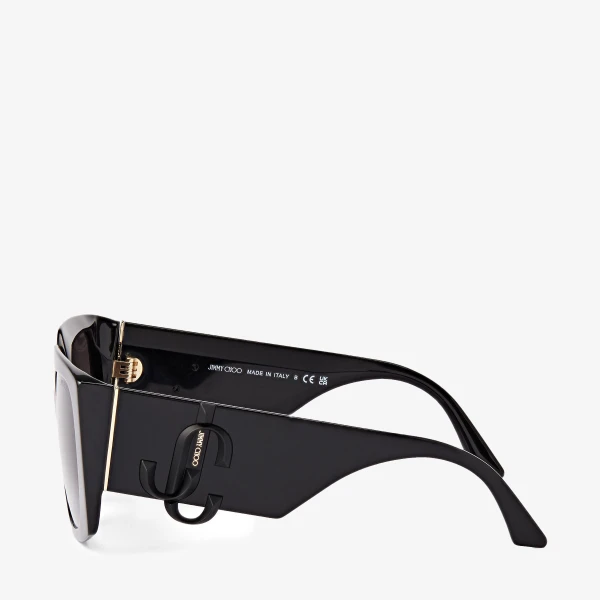 Gradient Grey Jimmy Choo Ariana Sunglasses, view 3 | Sunglasses
