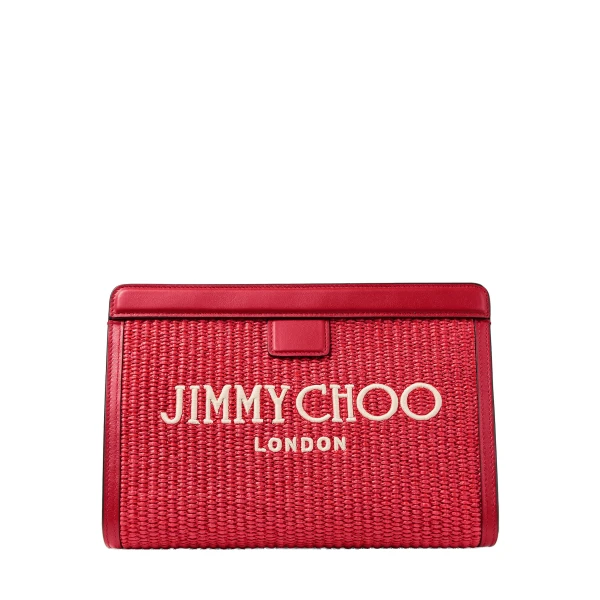 Red Jimmy Choo Avenue London Pouch | Clutch Bags