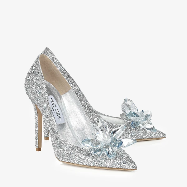 Crystal Jimmy Choo Avril Pumps, view 4 | Heels