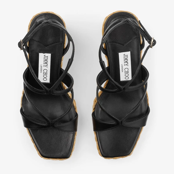 Black Jimmy Choo Ayla 85 Sandals, view 5 | Sandals