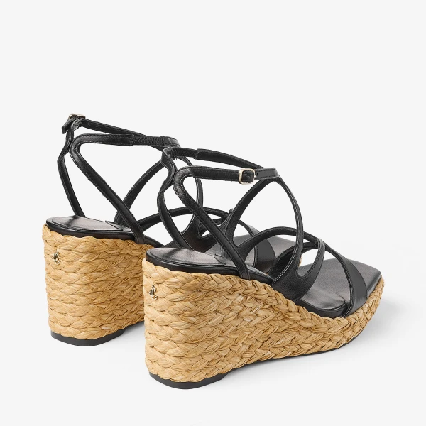 Black Jimmy Choo Ayla 85 Sandals, view 6 | Sandals
