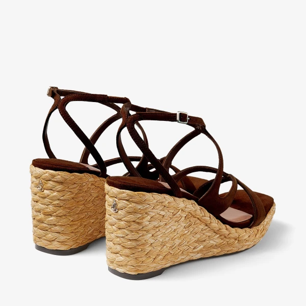 Coffee Jimmy Choo Ayla 85 Sandals, view 6 | Sandals