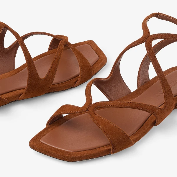 Tan Jimmy Choo Ayla Flat, view 4 | Flats