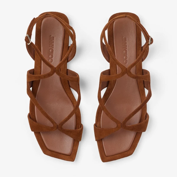 Tan Jimmy Choo Ayla Flat, view 5 | Flats