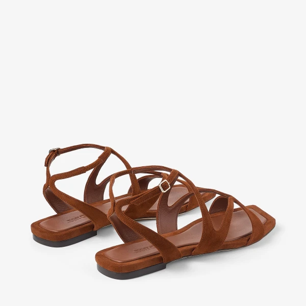 Tan Jimmy Choo Ayla Flat, view 6 | Flats