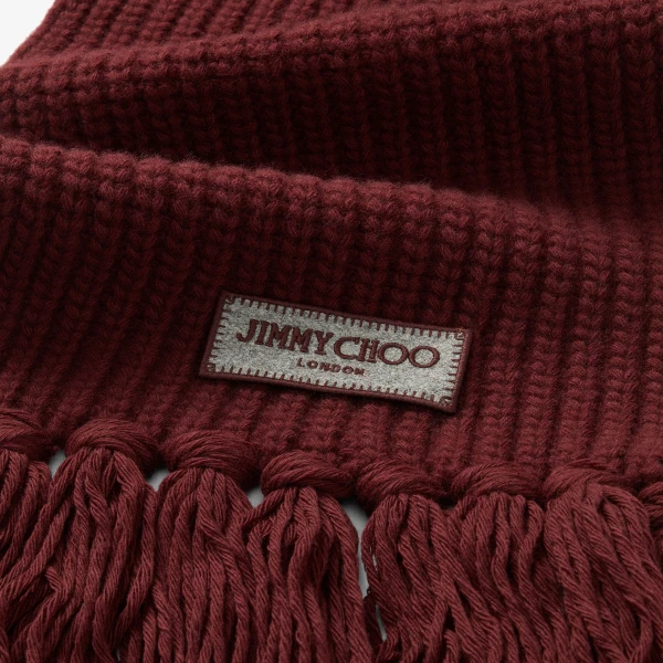 Deep Merlot Jimmy Choo Aylin Scarf, view 3 | Scarves