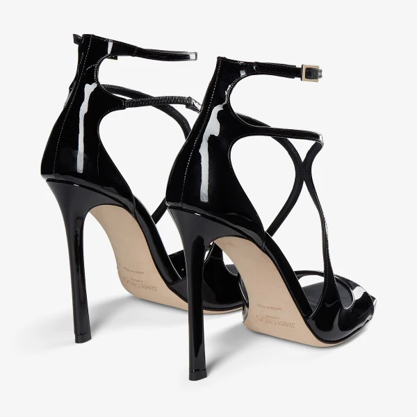 Black Jimmy Choo Azia 110 Sandals, view 5 | Sandals