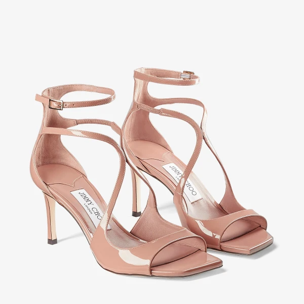 Ballet Pink Jimmy Choo Azia 75 Sandals, view 2 | Sandals
