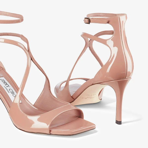 Ballet Pink Jimmy Choo Azia 75 Sandals, view 3 | Sandals