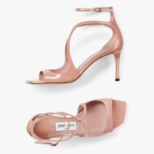 Ballet Pink Jimmy Choo Azia 75 Sandals, view 4 | Sandals
