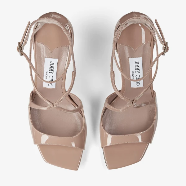 Ballet Pink Jimmy Choo Azia 95 Sandals, view 4 | Sandals