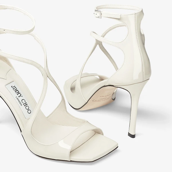 Latte Jimmy Choo Azia 95 Sandals, view 4 | Sandals