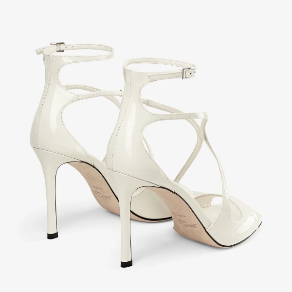 Latte Jimmy Choo Azia 95 Sandals, view 6 | Sandals