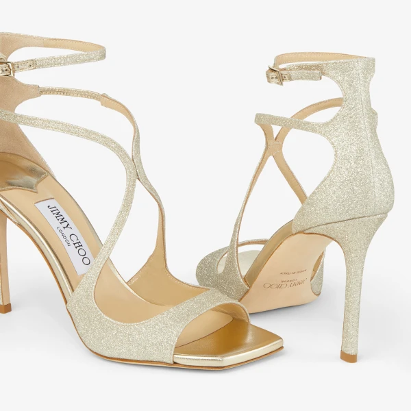 Platinum ICE Jimmy Choo Azia 95 Sandals, view 3 | Sandals