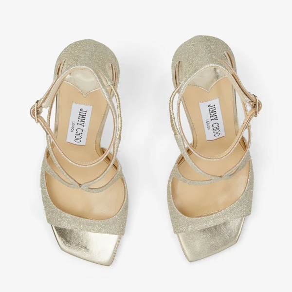 Platinum ICE Jimmy Choo Azia 95 Sandals, view 4 | Sandals
