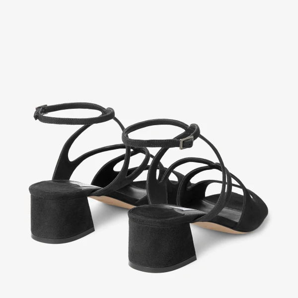 Black Jimmy Choo Azilia 45 Sandals, view 4 | Sandals