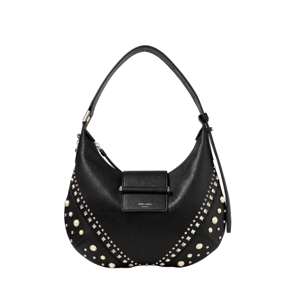 Black Jimmy Choo Bar Hobo Small | Shoulder & Crossbody Bags