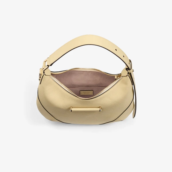 Buttermilk and Shiny Gold Jimmy Choo Bar Hobo Small, view 5 | Shoulder & Crossbody Bags