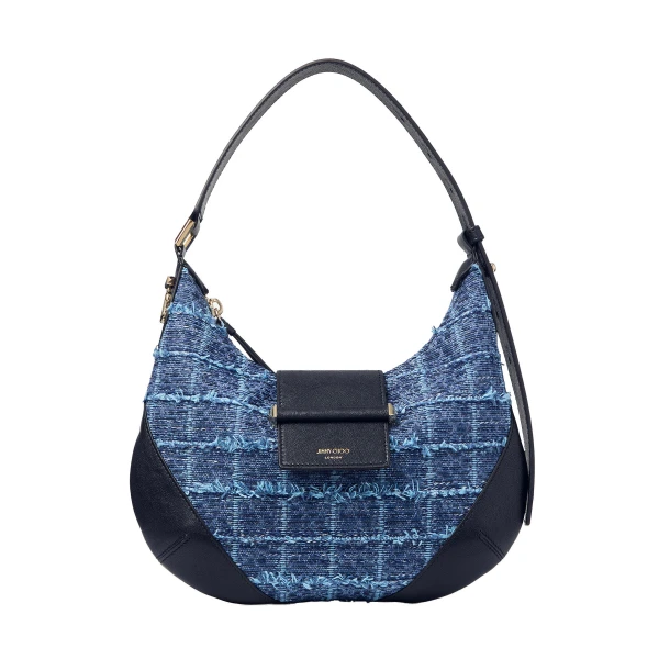 Blue Jimmy Choo Bar Hobo Small | Shoulder & Crossbody Bags