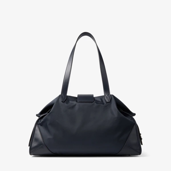 Marine and Gunmetal Jimmy Choo Bar Holdall Large, view 4 | Totes & Top-Handle Bags