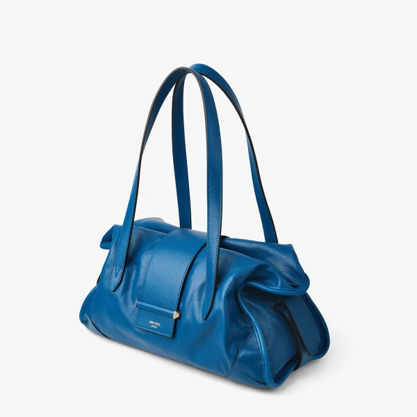 Lagoon and Shiny Gold Jimmy Choo Bar Holdall Medium, view 4 | Totes & Top-Handle Bags