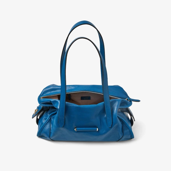 Lagoon and Shiny Gold Jimmy Choo Bar Holdall Medium, view 6 | Totes & Top-Handle Bags