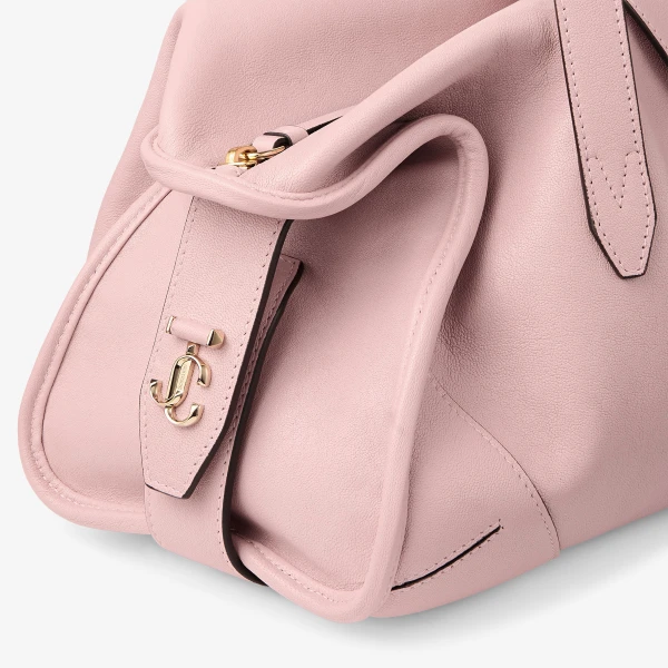 Pink and Shiny Gold Jimmy Choo Bar Holdall Medium, view 4 | Totes & Top-Handle Bags
