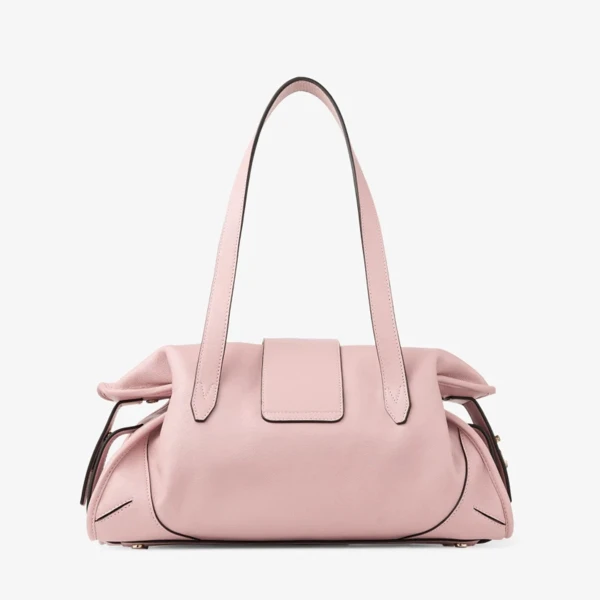 Pink and Shiny Gold Jimmy Choo Bar Holdall Medium, view 6 | Totes & Top-Handle Bags