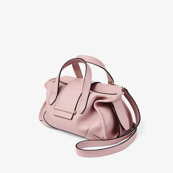 Rose and Shiny Gold Jimmy Choo Bar Holdall Small, view 2 | Totes & Top-Handle Bags