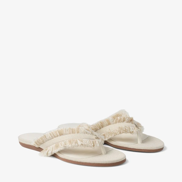 Almond Mix Jimmy Choo Bay Flat, view 3 | Sandals