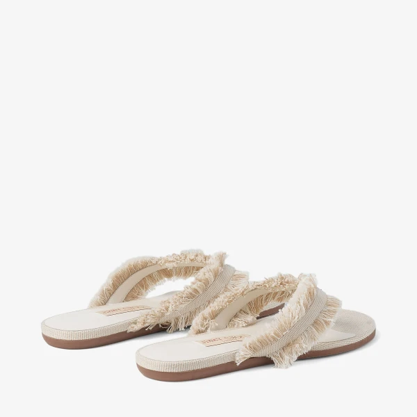 Almond Mix Jimmy Choo Bay Flat, view 5 | Sandals