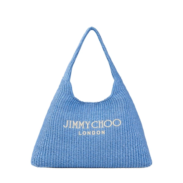Blue Jimmy Choo Beach Diamond Hobo Large | Shoulder & Crossbody Bags
