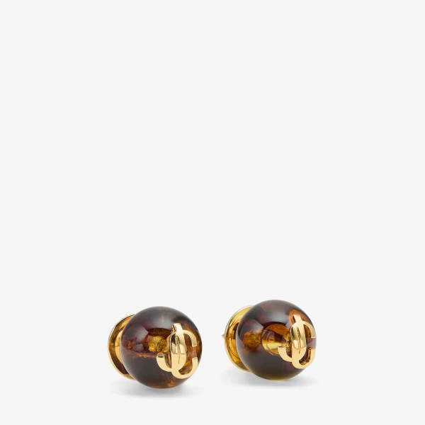 Tortoiseshell and Gold Jimmy Choo Beads Earrings, view 2 | Earrings