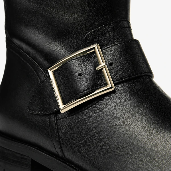 Black Jimmy Choo Biker Mid Boots, view 4 | Boots