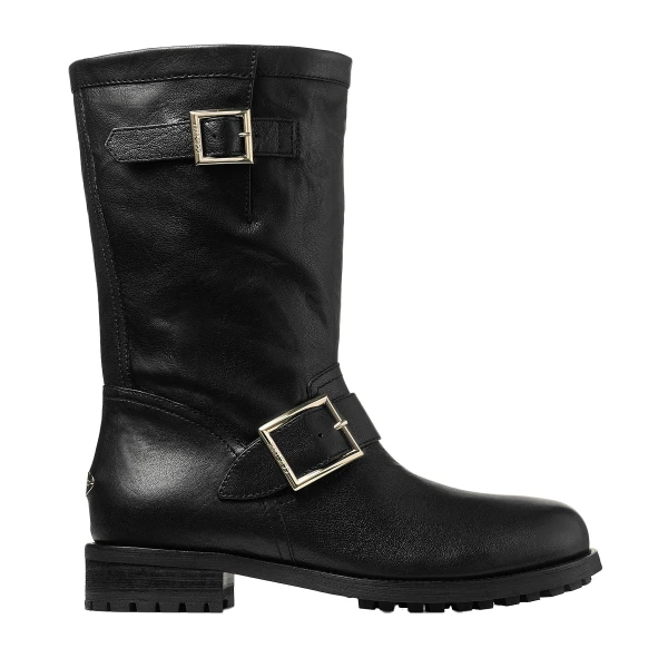 Black Jimmy Choo Biker Mid Boots | Boots