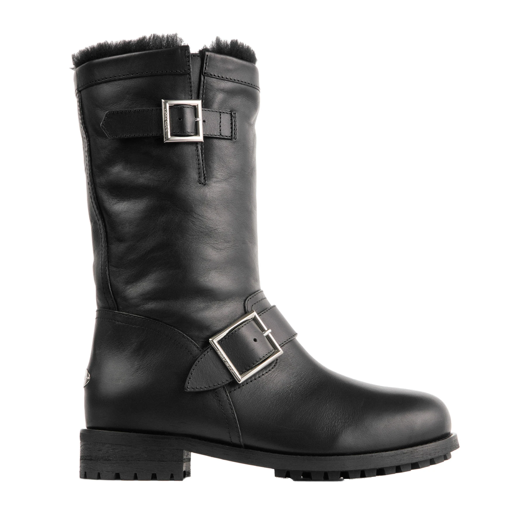 Jimmy Choo Biker Mid Shearling Boots