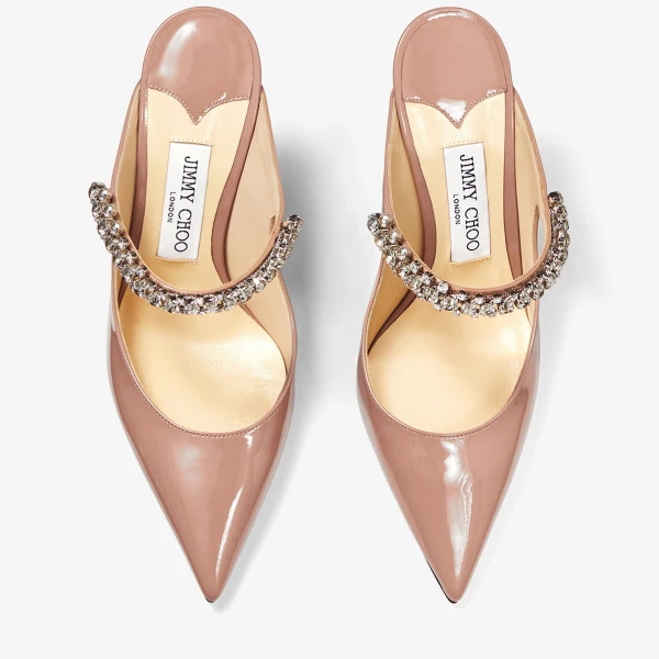 Ballet Pink Jimmy Choo Bing 100 Mules, view 4 | Mules