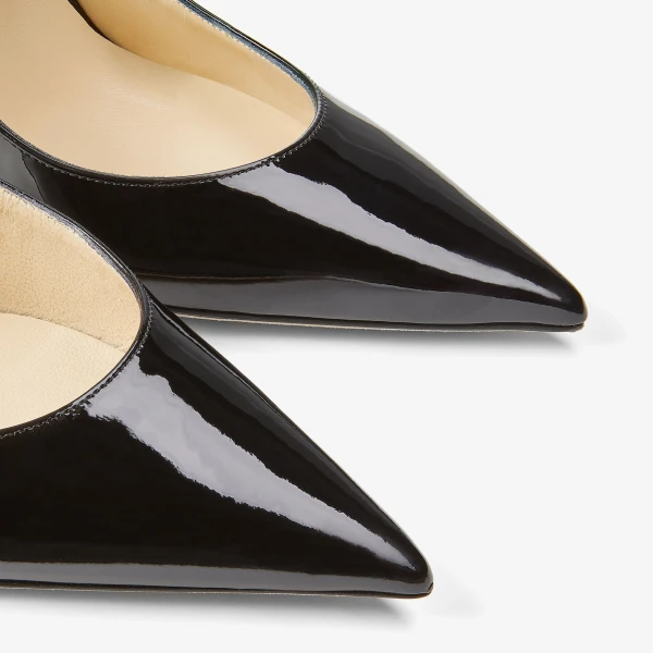 Black Jimmy Choo Bing 100 Mules, view 3 | Mules