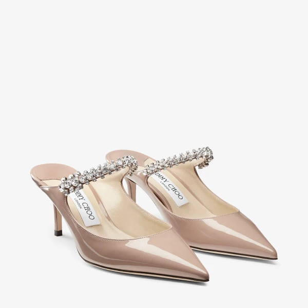 Ballet Pink Jimmy Choo Bing 65 Mules, view 2 | Mules