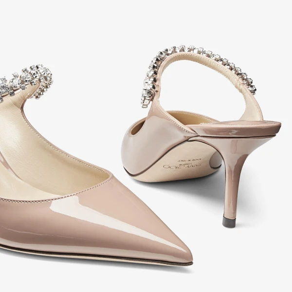 Ballet Pink Jimmy Choo Bing 65 Mules, view 3 | Mules