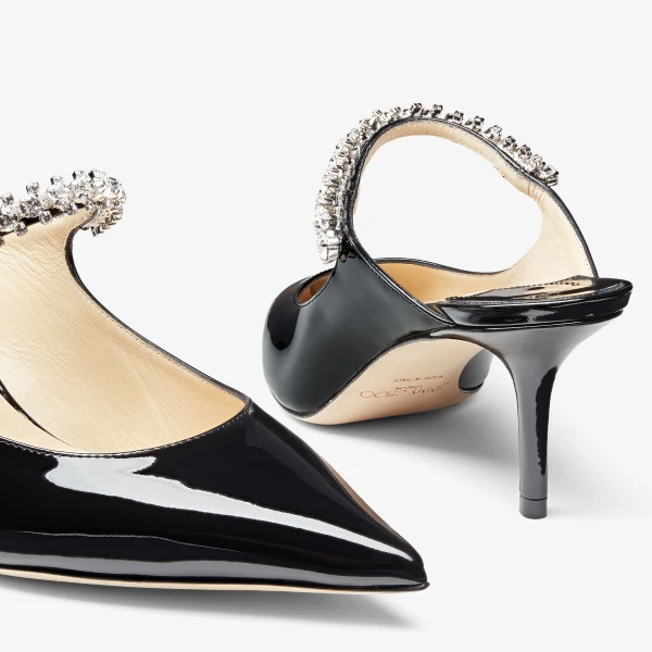 Black Jimmy Choo Bing 65 Mules, view 3 | Mules