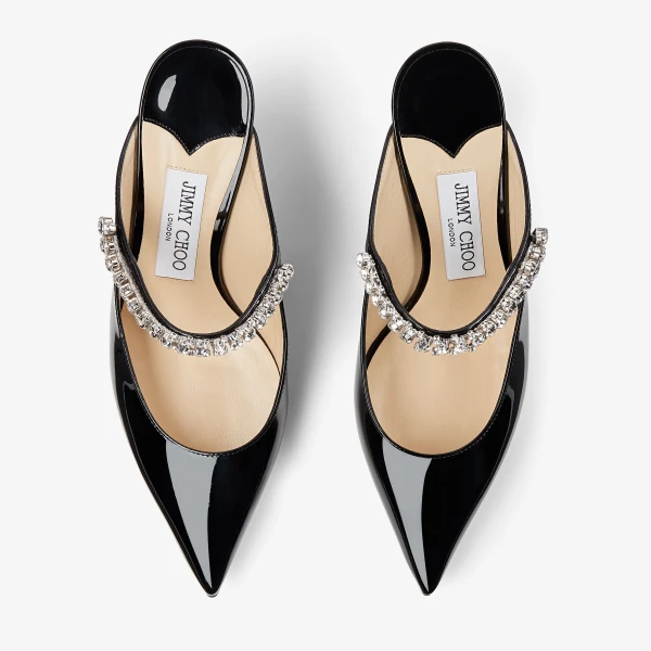 Black Jimmy Choo Bing 65 Mules, view 4 | Mules