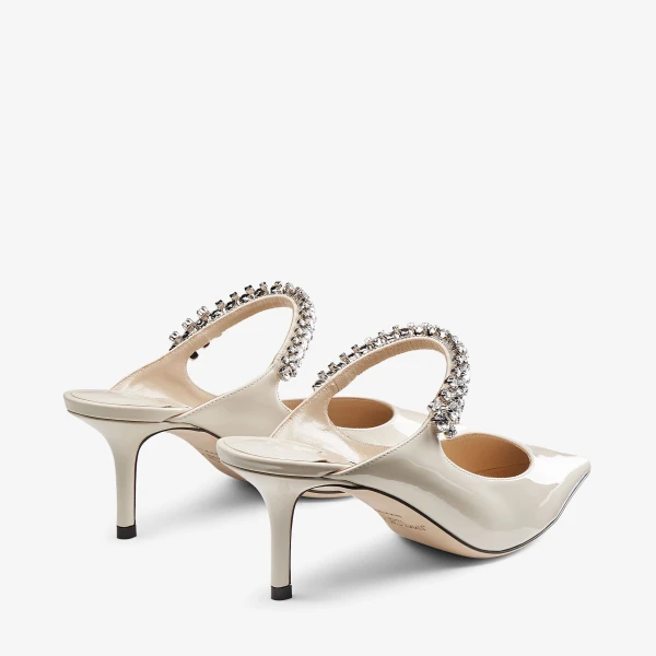 Linen Jimmy Choo Bing 65 Mules, view 5 | Mules