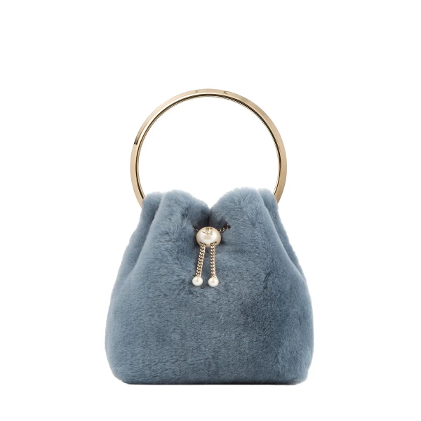 Blue Jimmy Choo Bon Bon Bucket Bag | Bucket Bags