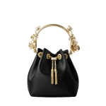 Black Jimmy Choo Bon Bon Bucket Bag | Bucket Bags