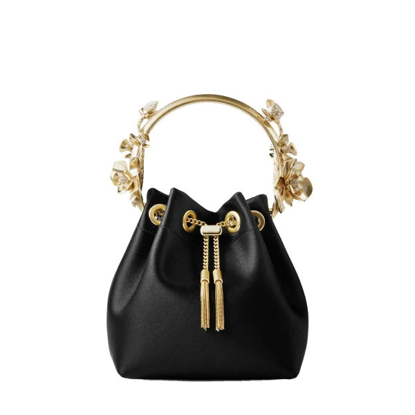 Black Jimmy Choo Bon Bon Bucket Bag | Bucket Bags