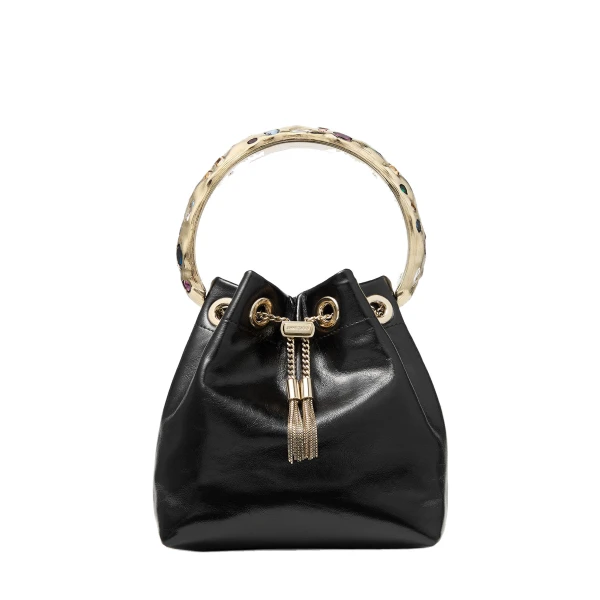 Black Jimmy Choo Bon Bon Bucket Bag | Bucket Bags