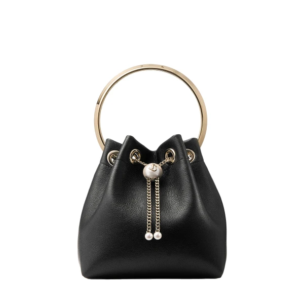 Black Jimmy Choo Bon Bon Bucket Bag | Bucket Bags